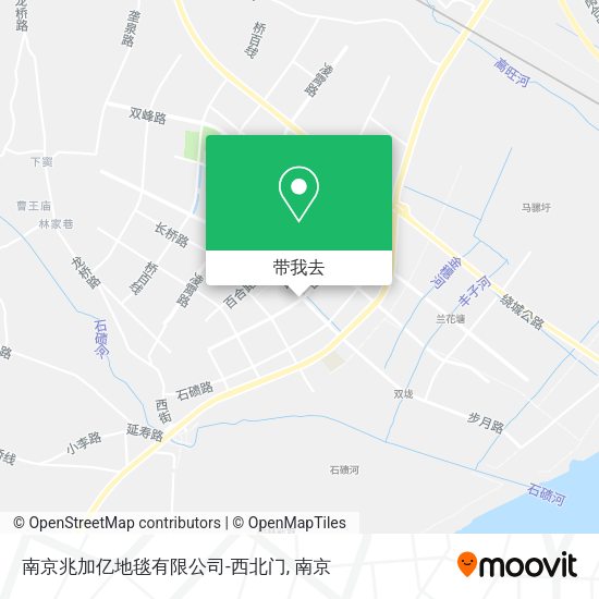 南京兆加亿地毯有限公司-西北门地图