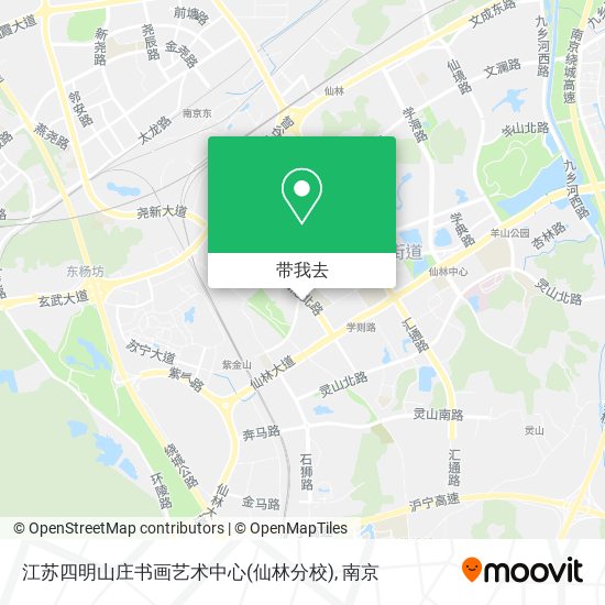 江苏四明山庄书画艺术中心(仙林分校)地图
