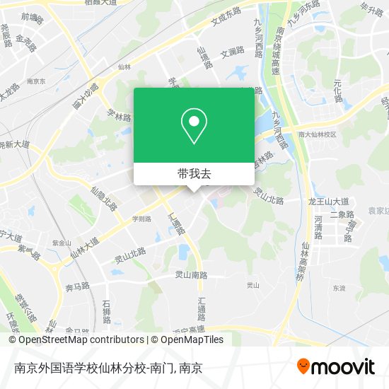 南京外国语学校仙林分校-南门地图