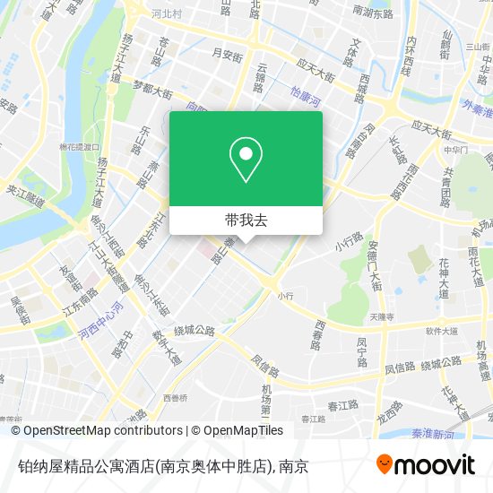 铂纳屋精品公寓酒店(南京奥体中胜店)地图
