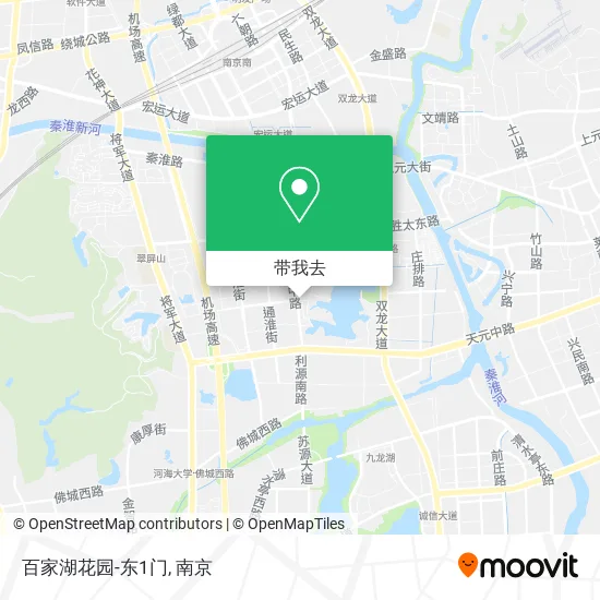 百家湖花园-东1门地图