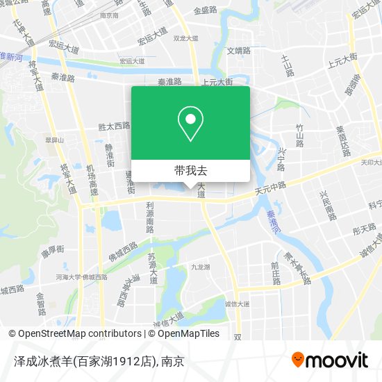 泽成冰煮羊(百家湖1912店)地图