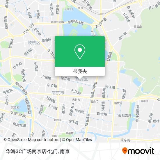 华海3C广场南京店-北门地图