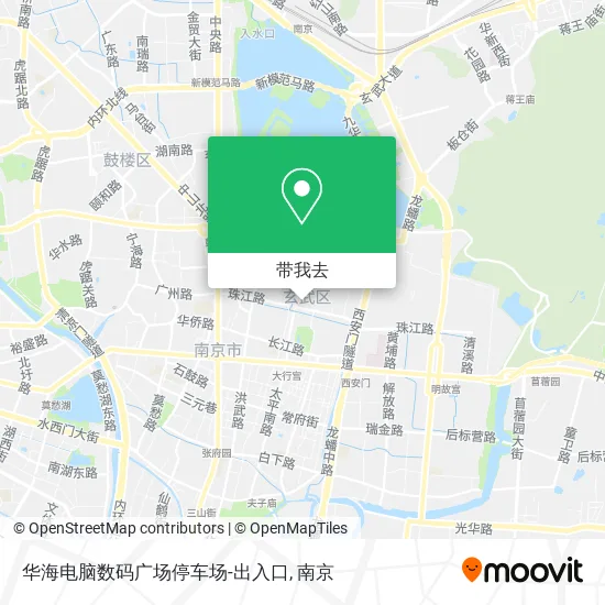华海电脑数码广场停车场-出入口地图