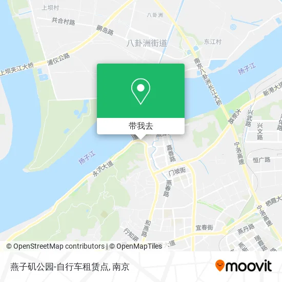 燕子矶公园-自行车租赁点地图