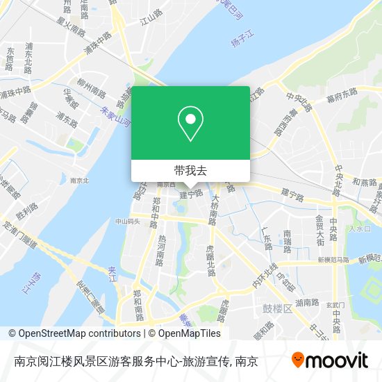 南京阅江楼风景区游客服务中心-旅游宣传地图