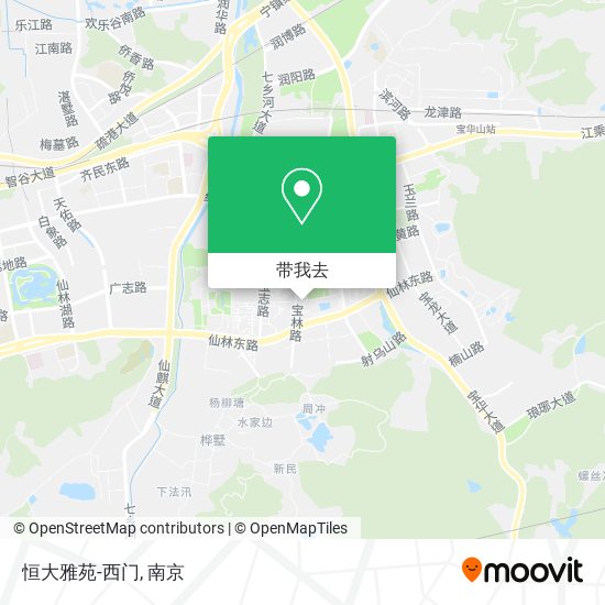恒大雅苑-西门地图