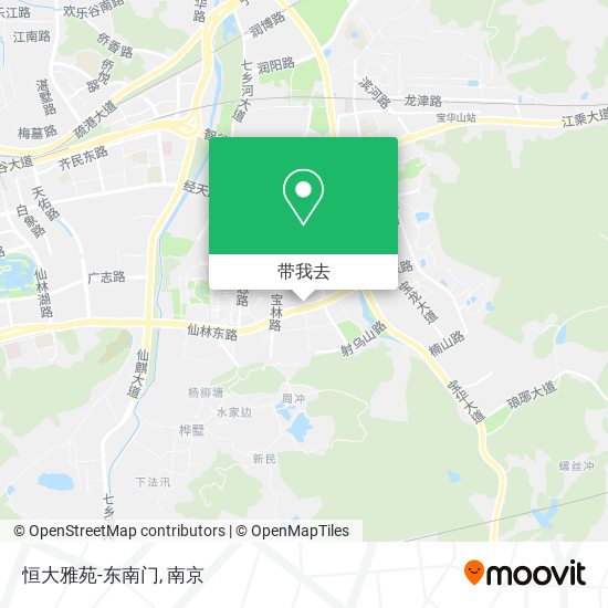 恒大雅苑-东南门地图
