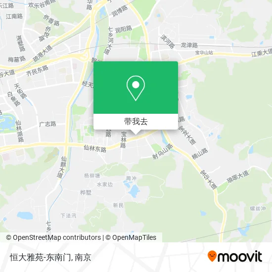 恒大雅苑-东南门地图