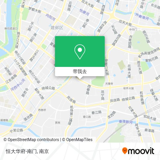 恒大华府-南门地图