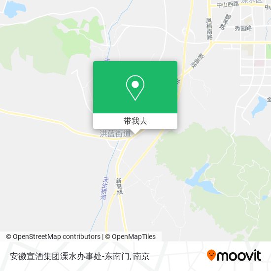 安徽宣酒集团溧水办事处-东南门地图