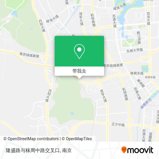 隆盛路与秣周中路交叉口地图