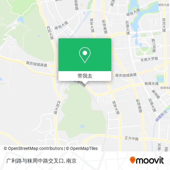 广利路与秣周中路交叉口地图