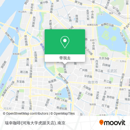 瑞幸咖啡(河海大学虎踞关店)地图