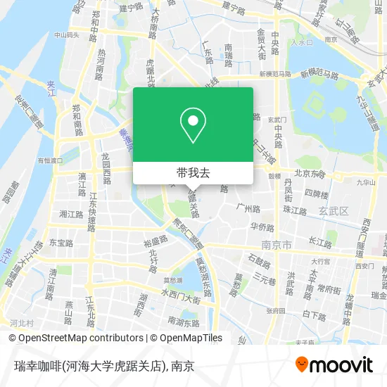 瑞幸咖啡(河海大学虎踞关店)地图