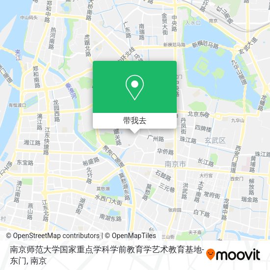 南京师范大学国家重点学科学前教育学艺术教育基地-东门地图