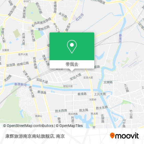 康辉旅游南京南站旗舰店地图