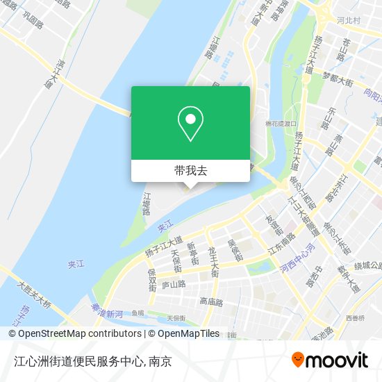 江心洲街道便民服务中心地图