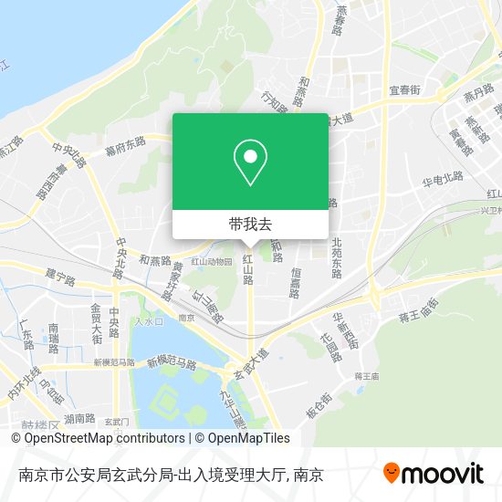 南京市公安局玄武分局-出入境受理大厅地图