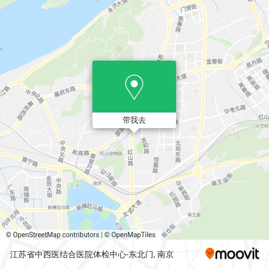 江苏省中西医结合医院体检中心-东北门地图