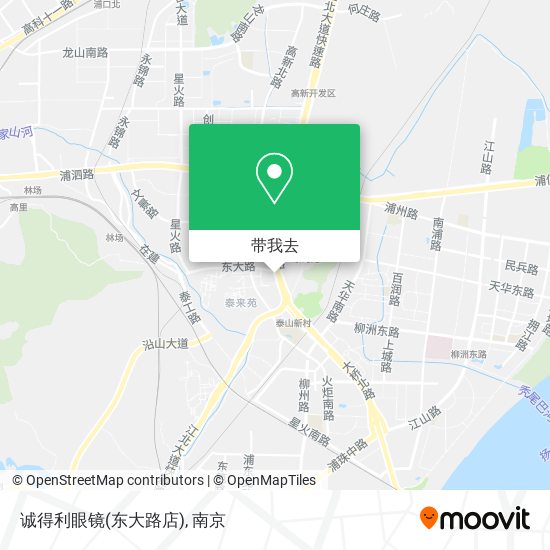 诚得利眼镜(东大路店)地图