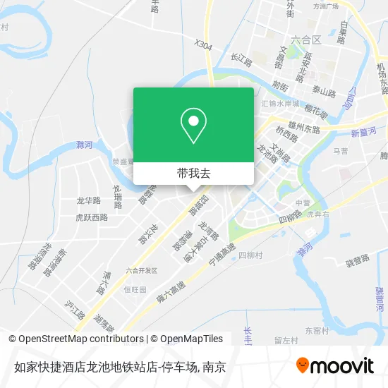 如家快捷酒店龙池地铁站店-停车场地图