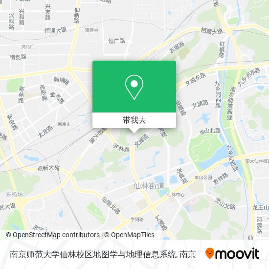 南京师范大学仙林校区地图学与地理信息系统地图