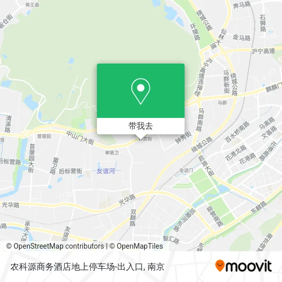 农科源商务酒店地上停车场-出入口地图