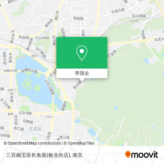 三百碗宝应长鱼面(板仓街店)地图