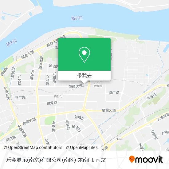 乐金显示(南京)有限公司(南区)-东南门地图