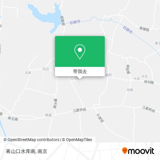 蒋山口水库南地图