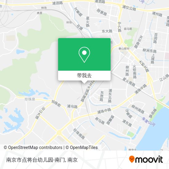 南京市点将台幼儿园-南门地图