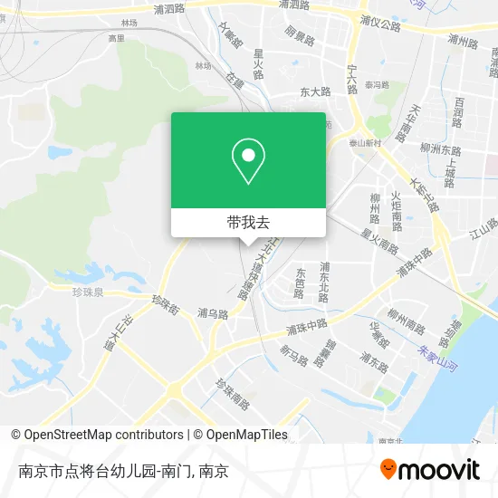 南京市点将台幼儿园-南门地图
