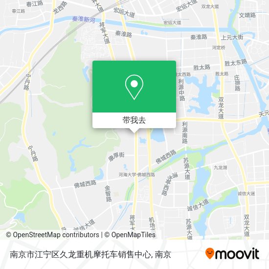 南京市江宁区久龙重机摩托车销售中心地图