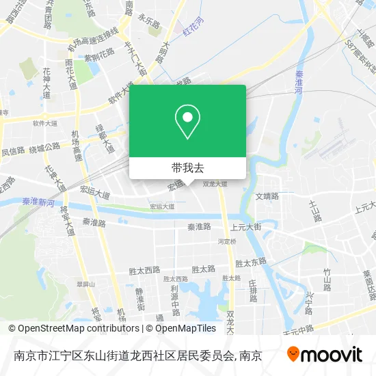 南京市江宁区东山街道龙西社区居民委员会地图
