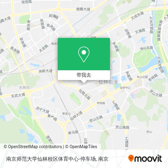南京师范大学仙林校区体育中心-停车场地图