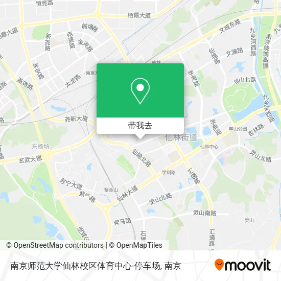 南京师范大学仙林校区体育中心-停车场地图