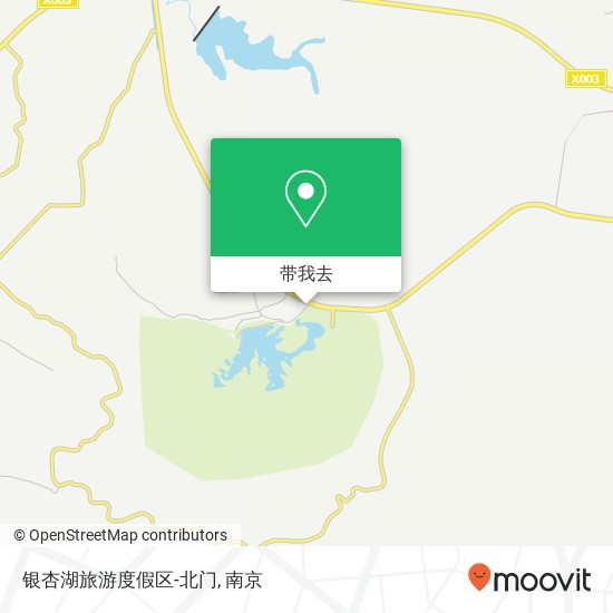 银杏湖旅游度假区-北门地图