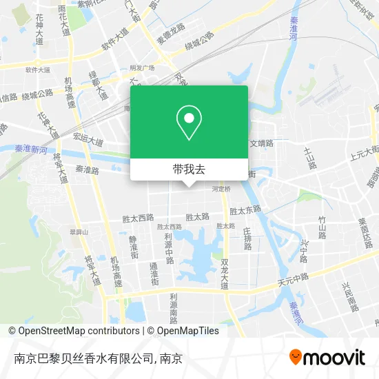 南京巴黎贝丝香水有限公司地图