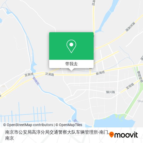 南京市公安局高淳分局交通警察大队车辆管理所-南门地图