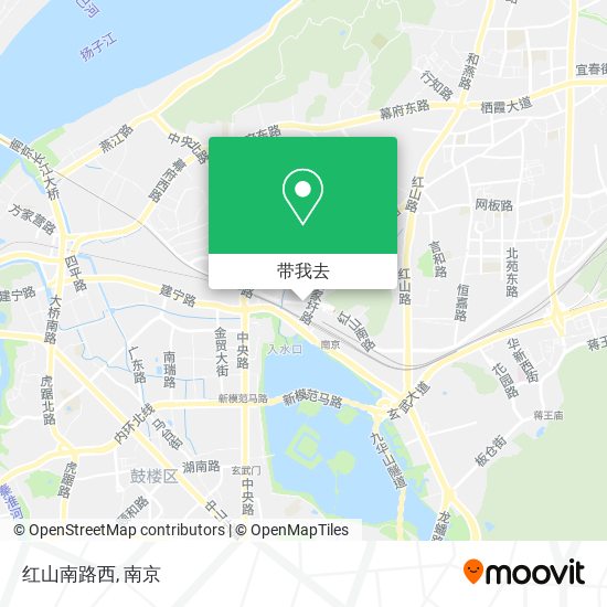 红山南路西地图