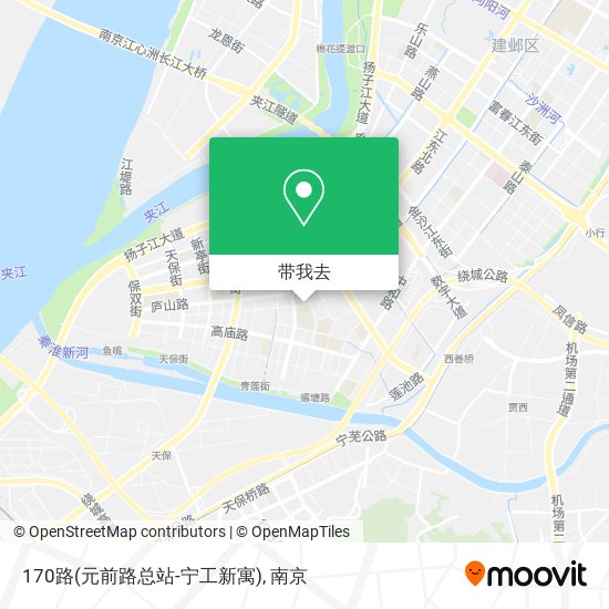 170路(元前路总站-宁工新寓)地图