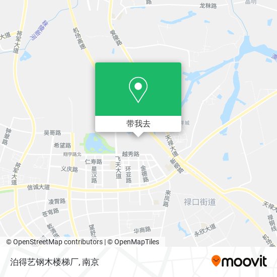 泊得艺钢木楼梯厂地图
