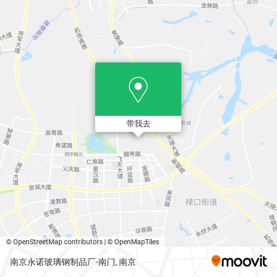 南京永诺玻璃钢制品厂-南门地图