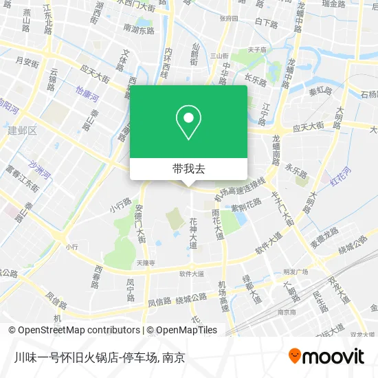 川味一号怀旧火锅店-停车场地图