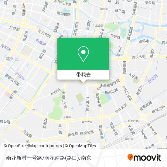 雨花新村一号路/雨花南路(路口)地图