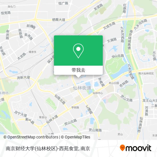 南京财经大学(仙林校区)-西苑食堂地图