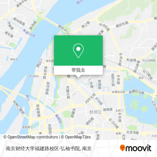 南京财经大学福建路校区-弘袖书院地图