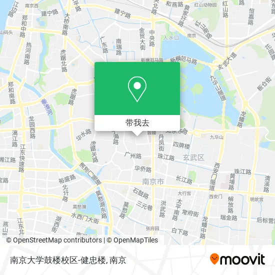 南京大学鼓楼校区-健忠楼地图