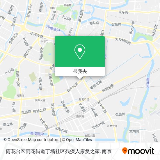 雨花台区雨花街道丁墙社区残疾人康复之家地图